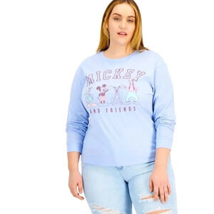Disney Trendy Plus Size Mickey Long-Sleeve Top, Brand New with tags💙1X, 2X size